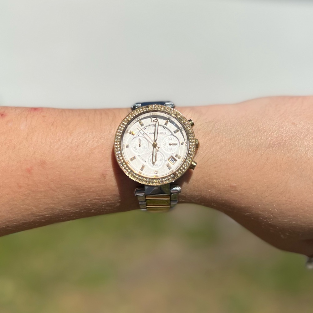 Two Toned Gold & Silver Micheal Kors Watch